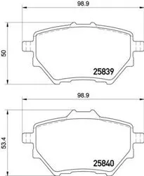 Fren Balatası Arka-(Peugeot: 308 II 1.2Vtı 1.2Thp 1.6 HDI 2.0 HDI 2013-Citroen: C4 Picasso II Peugeot: 2008 2019 > > Peugeot: 3008 Suv 1.2 Thp / Puretech 130 Peugeot: 3008 Suv 1.5 Bluehdi 130 Peugeot: 3008 Suv 1.6 Bluehdi 100 Peugeot: Partner 2019 > >)