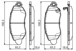 Fren Balatası Ön Wva 23431 (Ford Transit V184) (0986Tb2049)