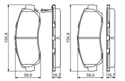 Balata Fren Ön-(Honda: CRV 07 > 12 Dizel)