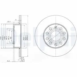 Arka Fren Diski-256X125×112 (VW Caddy 04-11 Golf 04-14 Audi A3 04-13 Skoda Octavia 09-13)