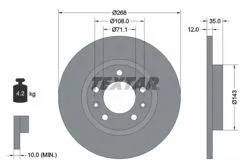 Fren Diski Opel Combo E / Grandland X 268mm Arka