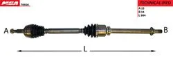 Aks Komple Sağ Edc Otomatik 6 Vites Fluence Megane III 1.5 K9k