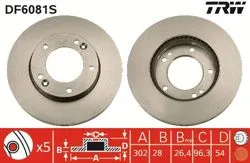 Fren Diski Ön Havalı 302-5 Kia Sorento 06-11