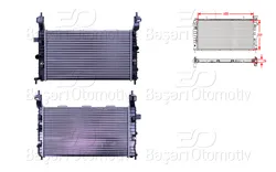 Su Radyatörü Mekanik Mt-At 608X359x26 Opel Meriva 1.4 1.6 1.8 03 >