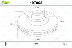 Fren Diski Ön Havalı (286-5)-(Suzuki Grand-Vitara 98 / 05 1.6-2.0)