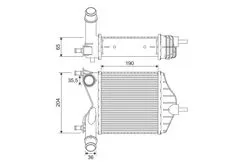 Turbo Radyatorü Fiat Idea 1.3 JTD 01.04-/ Punto 1.3 JTD 06.03-/