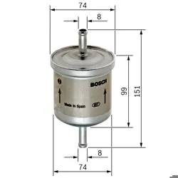 Benzin Filtresi (BMW 3-5-7 Serisi E30 / E28 / E34)