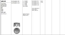Piston 82.50 mm (0.50) Audi A3 A4 Volkswagen Passat 1.8 TFSI 16V 08-Bzb Byt Cab