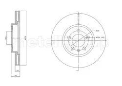 / Ön Fren Diski-276X245×100 (VW Polo 18-Audi A1 19-Seat Ibiza 18 -) /