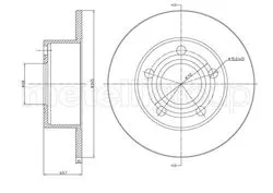 / Arka Fren Diski-245×10 5×112 (VW Passat 97-05 Audi A6 95-05 Skoda Superb 02-08) /