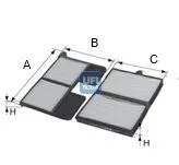 Filtre Polen-(Toyota Avensis 97 / 02 / Corona 92 / 97 At191 / Carina-E 97 / /)