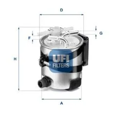 Mazot Filtresi Metal 85 Bg / 105 Bg Megane II Scenic II 1.5 K9k 724 / 732 Indılı