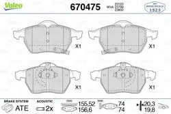 Fren Balatası Ön Opel Astra G Opc 02-05 Opel Zafira Opc 01-05 Saab 900 II 93-98