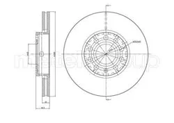 / Ön Fren Diski-288×25 5×112 (VW Passat 97-05 Audi A4 95-08 Skoda Superb 02-08) /