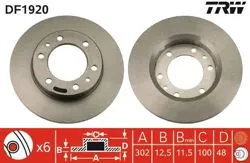 Fren Diski Ön Düz (302-6)-(Toyota: Hilux 79 > 84 Land Cruiser 84 > 96)