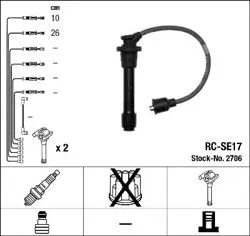 Ateşleme Kablo Seti (Rc-Se17) (Suzuki Swift 90-01)
