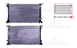 Su Radyatörü Mekanik At 720X469 mm Audi A4 A5 Q5 1.8 TFSI 2.0 TDI 2.0 TFSI 08 >