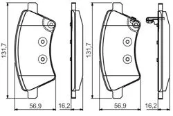 Ön Fren Balatası (Fiat Sedıcı 1.6 16V 1.9Dmtj 06 / 06-/ / Suzuki Sx4 06-/)