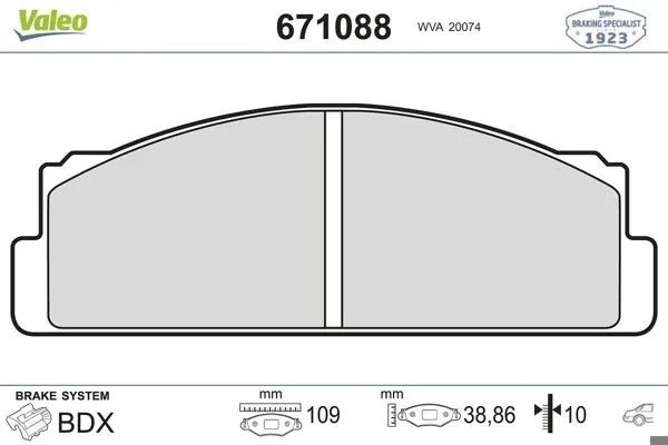 Fren Balatası Arka Autobıanchı A111 69-72 Fiat 124 125 131