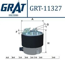 Mazot Filtresi-(Kapalı Tip Süngerli)-(Nissan: Qashqai 07 > 11 1.5-2.0 DCI / X-Traıl 07 > 13 2.0 DCI / Renault: Kaleos 2.0 DCI 4×4)