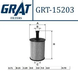 Yağ Filtresi (VW Caddy 04-11 Golf 04-14 Passat 06-11 Polo 02-10 Transporter 03-10 > 1.4 TDI-1.9 TDI-2.5 TDI) Mitsubishi: Outlander 07 > 12)