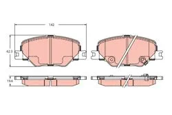 Opel Fren Balata Ön Insignia B 16 Inc 84124408