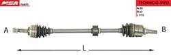 Aks Komple Sağ-(ABS Li)-(Toyota: Corolla 03 > 07 1.4-1.6 VVTI Benzinli)