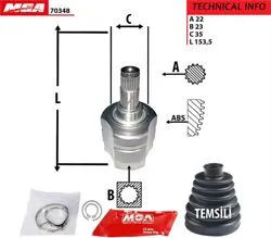 Aks Kafası İç (Opel: Corsa C 1.3 CDTI 1.7Dtı 02-)