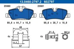 Fren Balatası Arka Cooper F56 13 >
