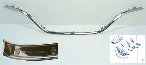 Dıs Ön Panjur Alt Nıkelajı Renault Megane IV (Bfb-Kfb)-Megane IV Sedan (Lff)
