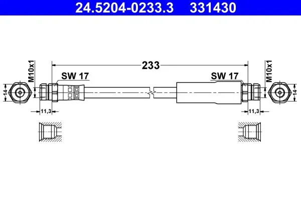 Fren Hortumu Arka Golf V 03 > 10 Jetta Passat 05 > A3 03 > Toledo III Leon 05 > Octavia Superb 08 >