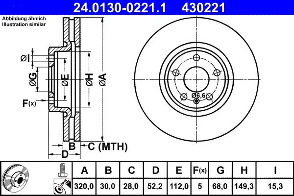 Fren Diski Ön A4 07 > 15 A5 07 > 15 A6 11 > A7 10 > Q5 08 >