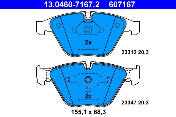 Fren Balatası Ön BMW 3 E90 E91 E92 E93 BMW 5 E60 E61 BMW 6 E63 E64 BMW 7 E65 E66 BMW Z4 E89 BMW X1 E84drıve