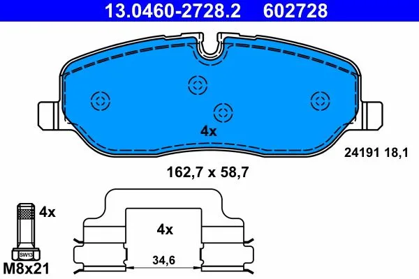 Fren Balatası Ön Range Rover Sport 05 > 13 Discovery 04 > 12