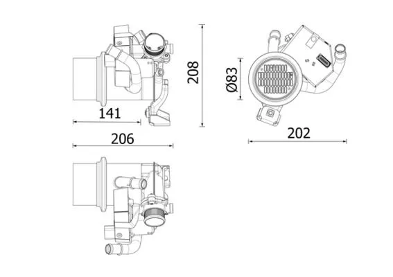 VW Golf VII, Audi A3 2.0 TDI 04.12-10.20 EGR Valfi Soğutuculu 04L131512bj