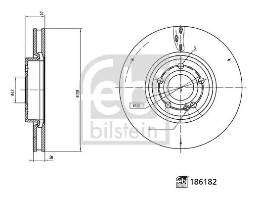 M.Benz C118-X247 Glb Ön Disk (Adet) A2474210712