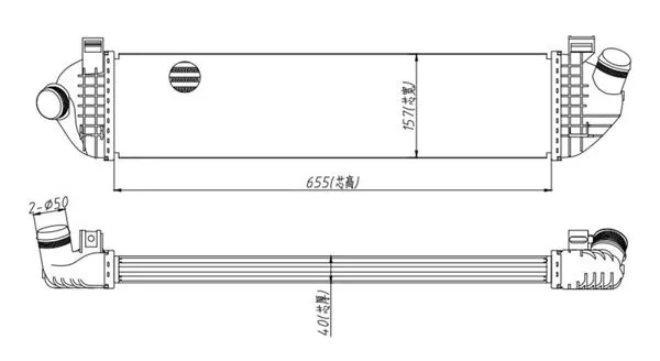 Turbo Radyatörü Intercooler Volvo C30-C70 II-S40 II 1.6D-2.0D 04-V40 D2 12-15