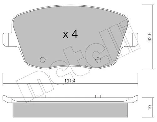 Ön Fren Balatası VW Polo 02-10 Seat Ibiza 02-10 Skoda Fabia 00-10