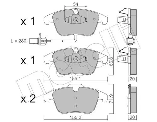 Ön Fren Balatası-(Audi A4 08-16 A5 08-11)