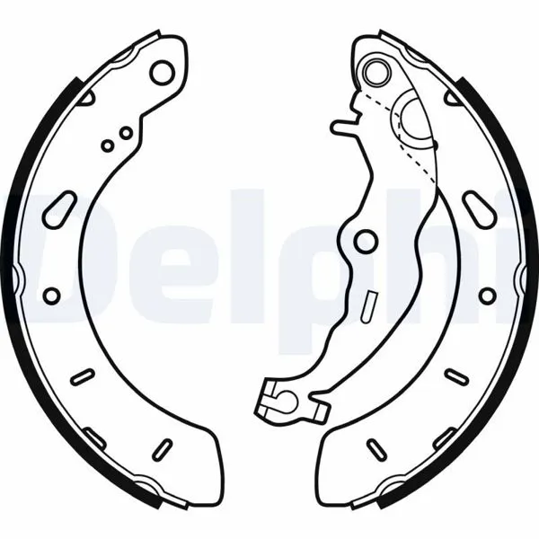 FORD Courier 2014-2022 Model Arassı Arka Pabuç Balata Takımı DELPHI Marka