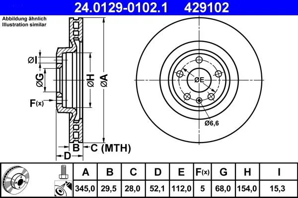 Fren Diski Ön A4 07 > 15 A5 07 > Q5 08 > Havalı 345mm