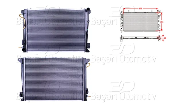 Su Radyatörü Brazing At 640X484x26 mm Hyundai Sonata 2.0Crdı 06 >