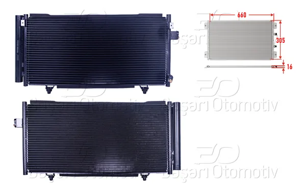 Klima Radyatörü 660X305x16 Subaru Impreza Forester 1.5 1.6I 2.0 2.5Awd 08 >