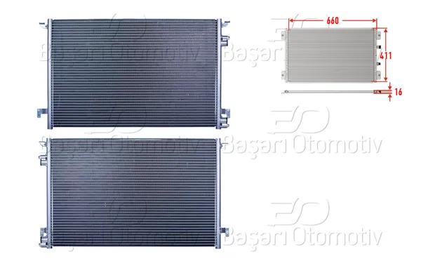 Klima Radyatörü 660X411x16 Opel Vectra C Sıgnum 1.9 2.0 2.2Dtı 02-09