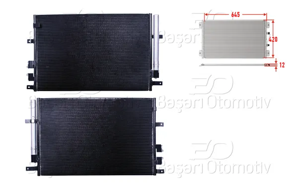 Klima Radyatörü 645X420x12 Alfa Romeo 159 06 >