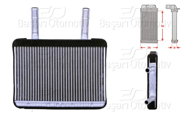 Kalorifer Radyatörü Brazing Hyundai Kamyonet Kia Bongo 04 >
