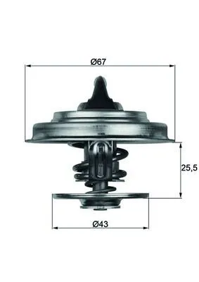 Termostat 83°C M.Benz Actros Atego1-2 Axor2
