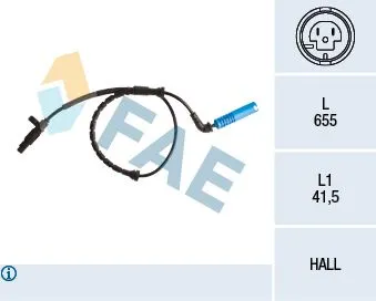 ABS Sensörü Arka BMW M54 E53 00-06