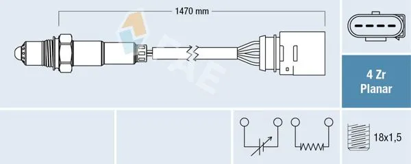 Lambda Sensörü Vag Bo1 Cad2 Go4 Po3 Leon 95 -