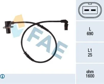 ABS Sensörü Ön Sol M.Benz 210 96 -